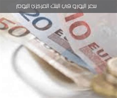 سعر اليورو في البنك المركزي المصري
